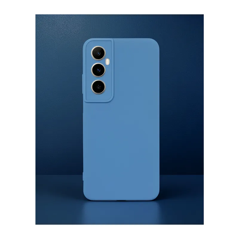 Realme C65 Kılıf First Silikon - Mavi