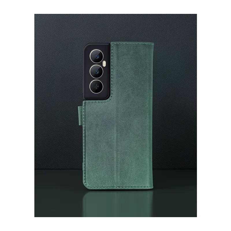 Realme C65 Kılıf Trend S Plus Kapaklı Kılıf - Yeşil