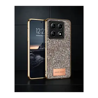 OneGif Xiaomi Mi 14T Pro Bright Simli Kılıf - Gold
