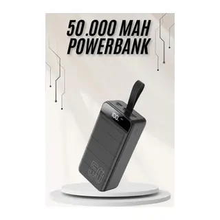 Powerbank Çoklu Şarj Girişi 50.000 Mah Taşınabilir Dijital Göstergeli