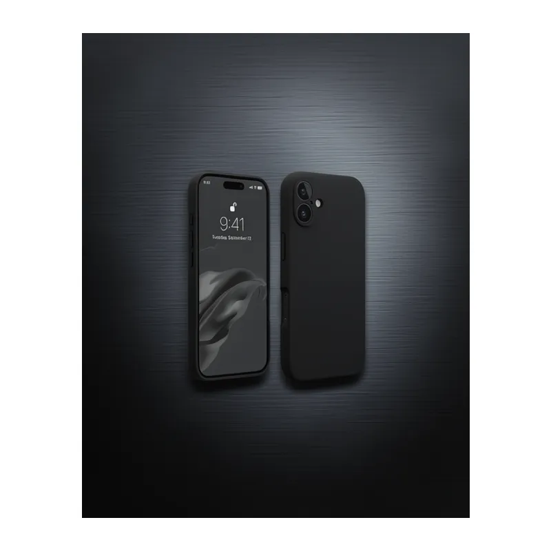 Apple İphone 16 Kılıf First Silikon - Siyah