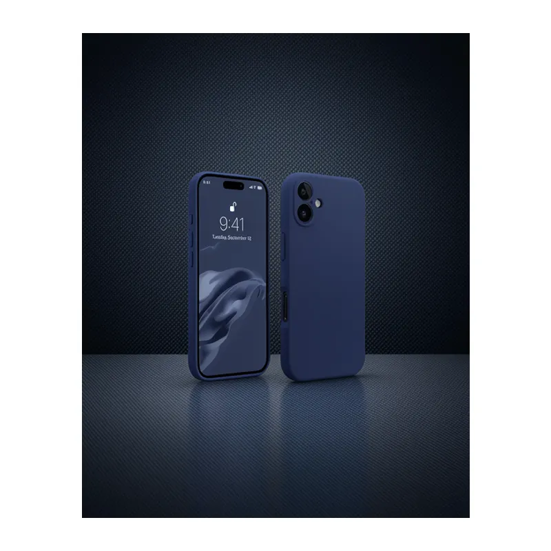 Apple İphone 16 Kılıf First Silikon - Lacivert