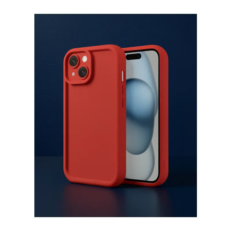 Apple İphone 14 Kılıf Viera Silikon - Kırmızı