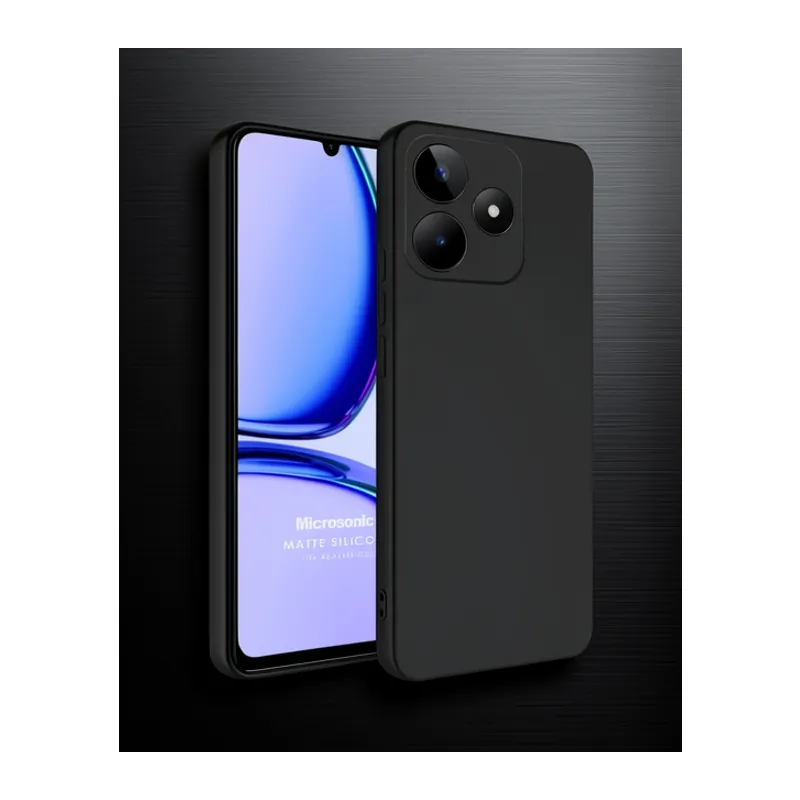 Realme C61 Kılıf First Silikon - Siyah
