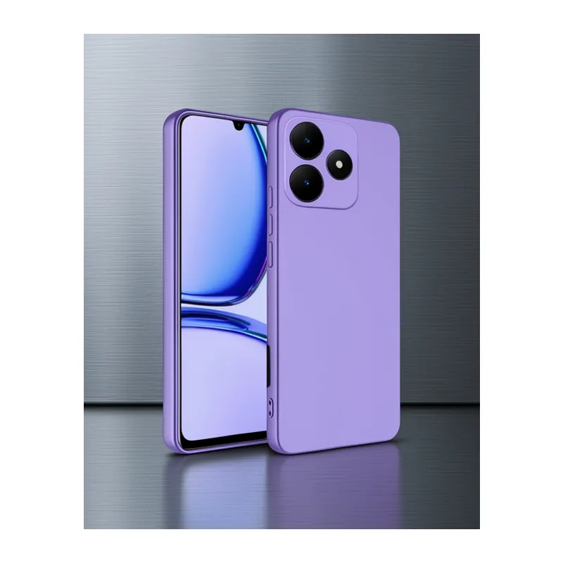 Realme C61 Kılıf First Silikon - Lila