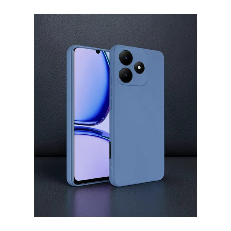 Realme C61 Kılıf First Silikon - Mavi