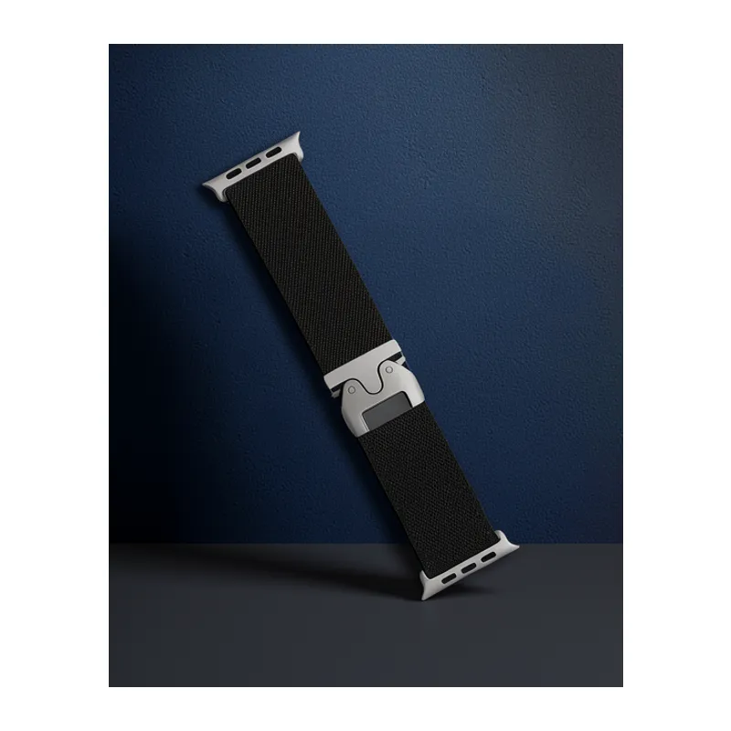 Apple Watch 42mm Forest Kumaş Kordon - Siyah
