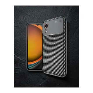 Samsung Galaxy Xcover 7 Kılıf Auto Focus Karbon Kapak - Siyah