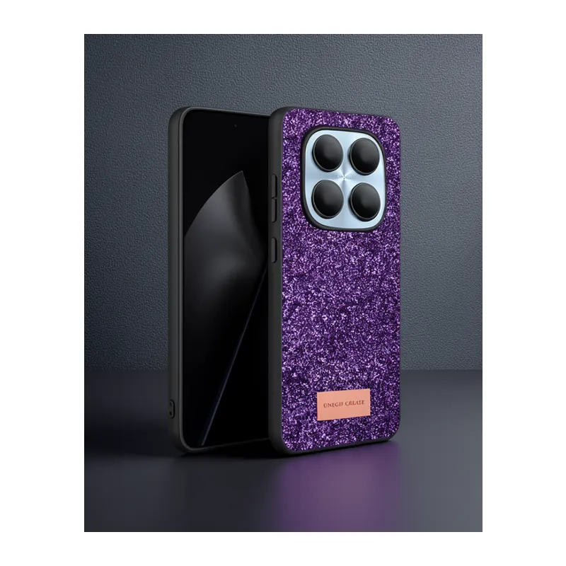 Onegif Xiaomi Redmi Note 15 Pro 5g Bright Simli Kapak - Derin Mor