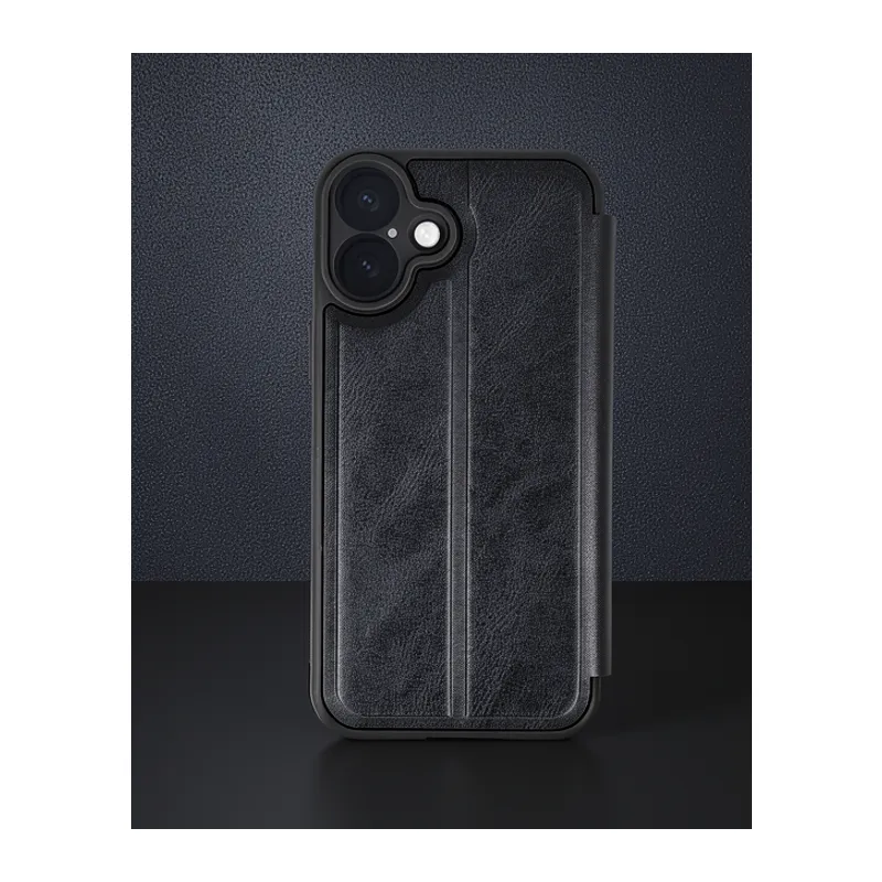 Apple İphone 16 Kılıf Flip Cover - Siyah