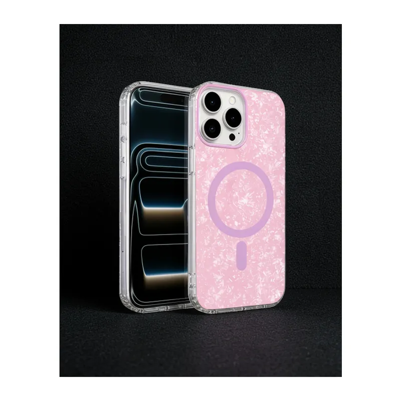 Onegif iPhone 16 Pro Max Mila Dalgalı Magsafe Kılıf - Lila