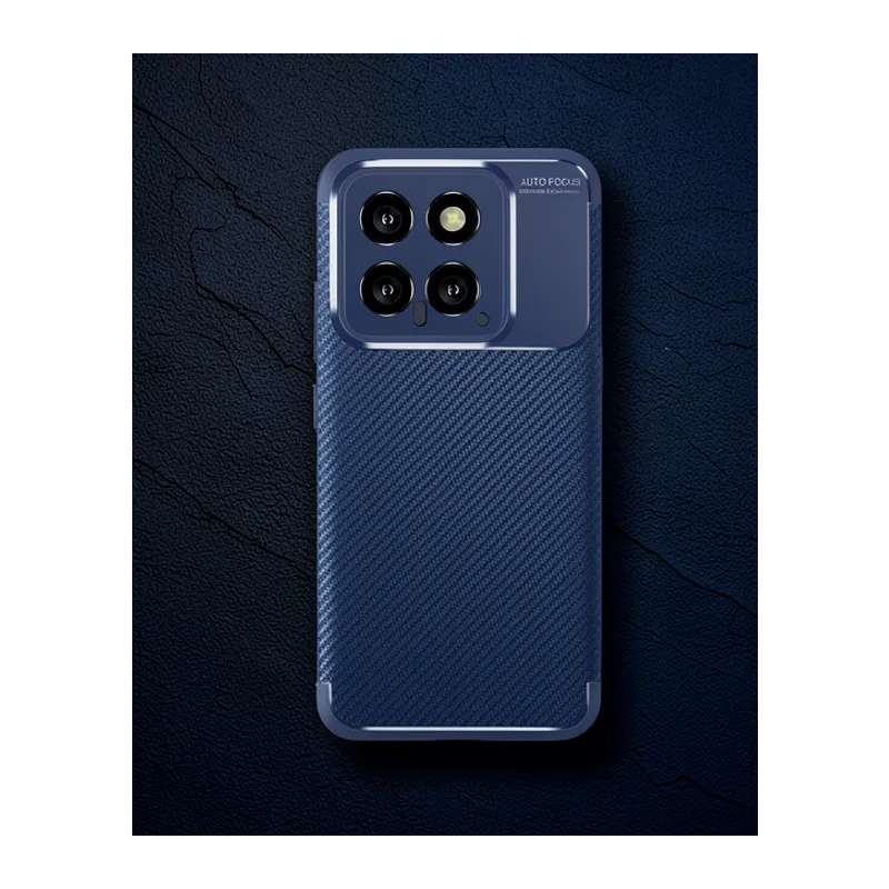 Xiaomi Mi 14t Kılıf Auto Focus Karbon Kapak - Lacivert