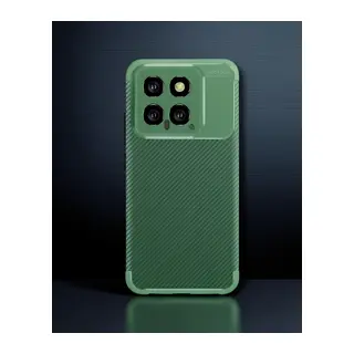 Xiaomi Mi 14t Kılıf Auto Focus Karbon Kapak - Koyu Yeşil