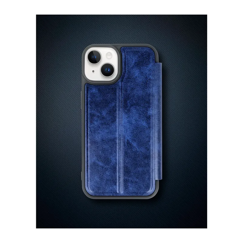 iPhone 14 Kılıf Flip Cover - Lacivert