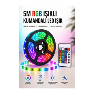 5M RGB Işıklı Her Ortama Uygun Led Işık