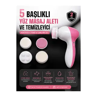 5 Fonksiyonlu Kablosuz Yüz Temizleme Cihazı ile Derinlemesine Cilt Bakımı
