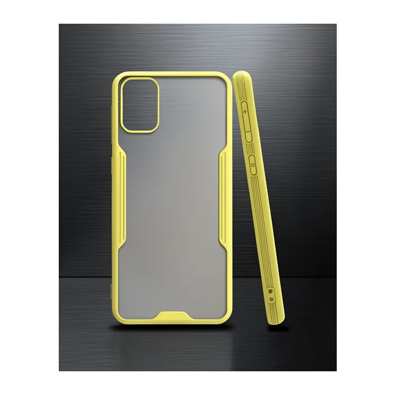 Samsung Galaxy M31 Kılıf Platin Silikon - Sarı