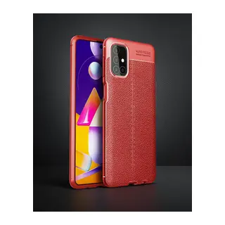 Samsung Galaxy M31s Kılıf Auto Focus Kapak - Kırmızı