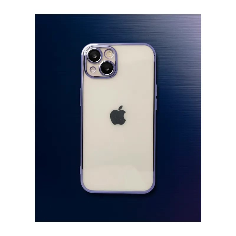 Apple İphone 13 Kılıf Razer Lensli Silikon - Mor