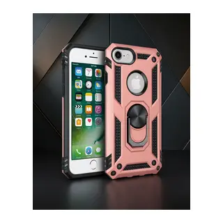 Apple İphone 7 Kılıf Sofya Yüzüklü Silikon Kapak - Rose