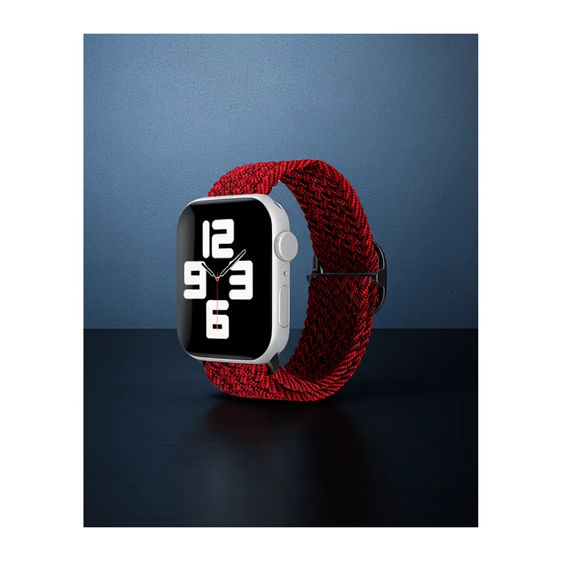 Apple Watch 38mm Kordon - Siyah-bordo