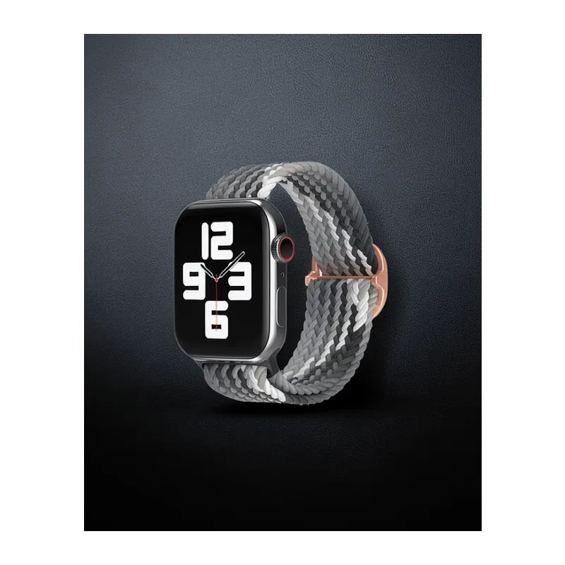 Apple Watch 42mm Kordon - Gri-siyah
