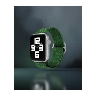 Apple Watch 42mm Kordon - Benekli Koyu Yeşil