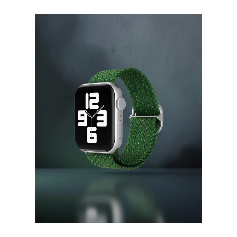 Apple Watch 42mm Kordon - Benekli Koyu Yeşil