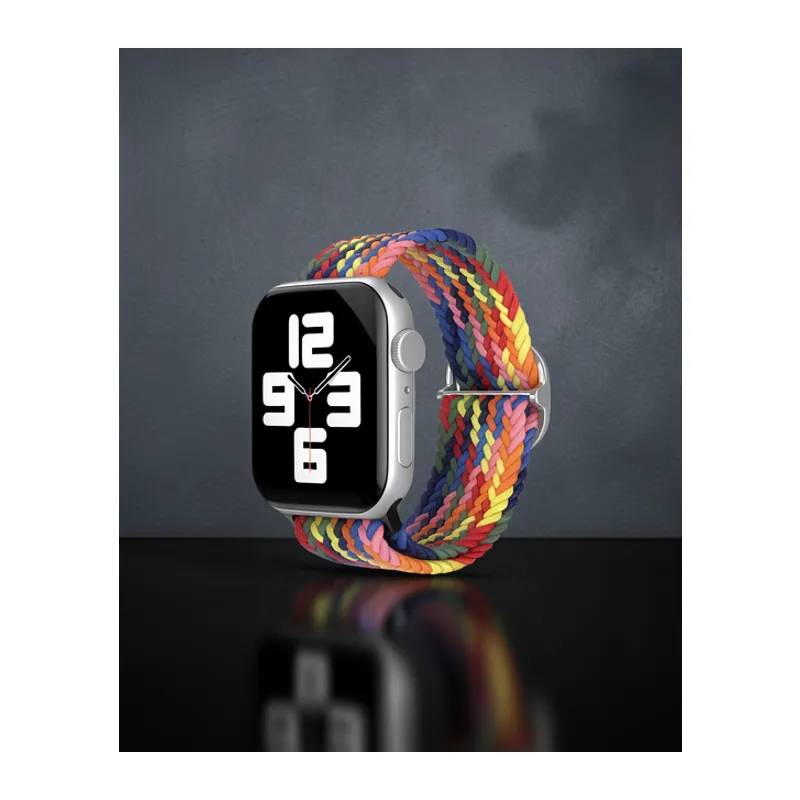 Apple Watch 42mm Kordon - Siyah-kırmızı-sarı