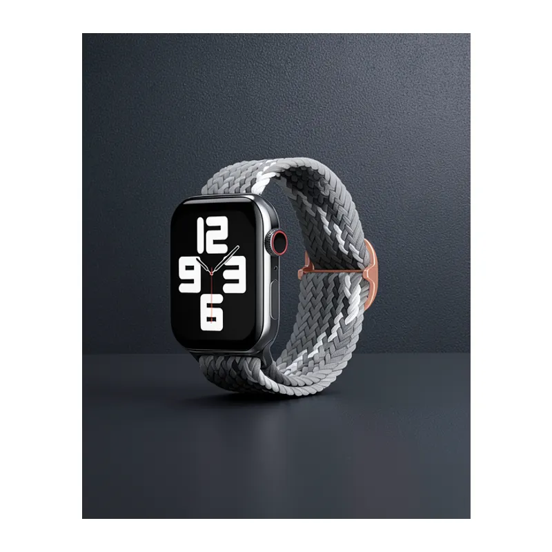Watch 20mm Kordon - Gri-siyah
