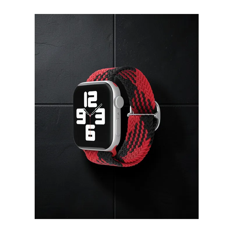 Watch 20mm Kordon - Kırmızı-siyah