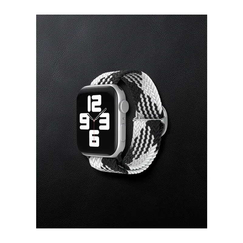 Watch 22mm Kordon - Siyah-beyaz