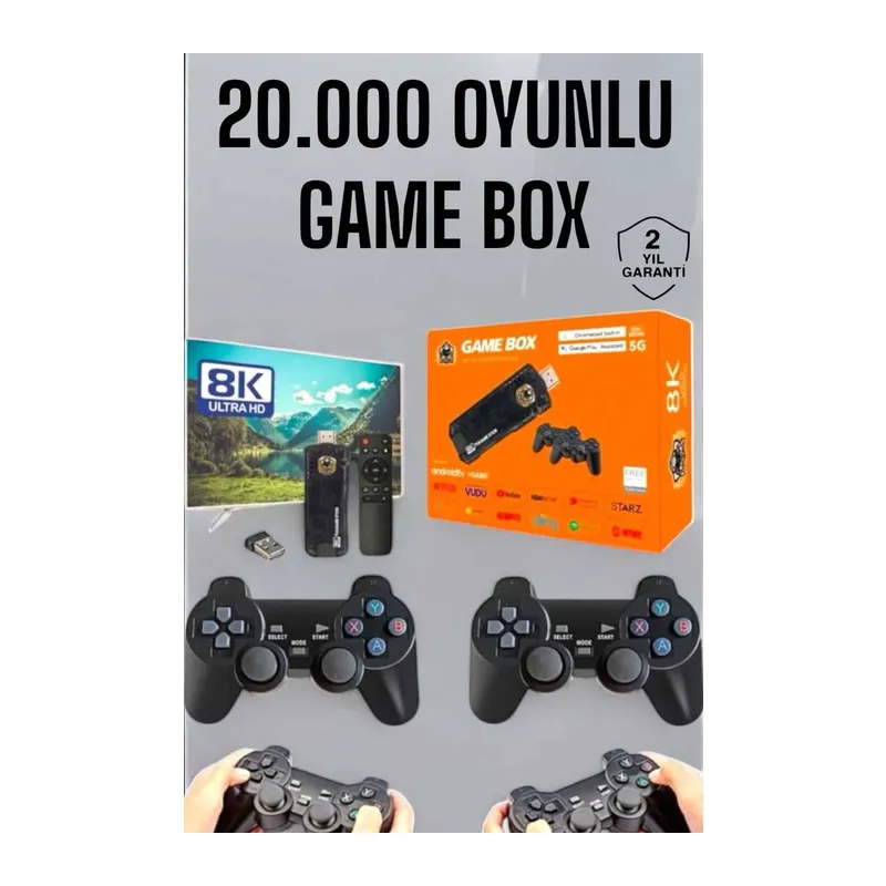 8K Premium 20.000 Oyunlu Gamebox TV Uyumlu