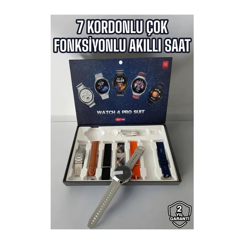 Akıllı Saat 7 Kordonlu Yeni Nesil Arama Cevaplayan Çok Fonksiyonlu