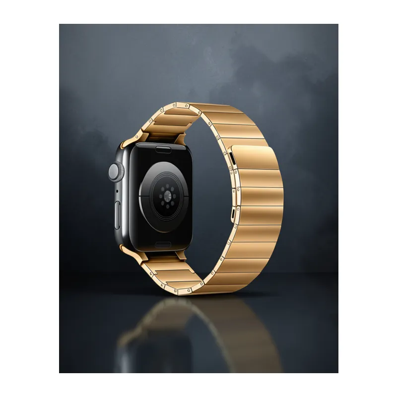 Apple Watch 42mm Kr404 Huks Kordon - Gold