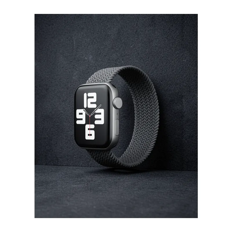 Apple Watch 38mm Ayarlı Solo Silikon Kordon - Gri