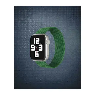 Apple Watch 38mm Ayarlı Solo Silikon Kordon - Haki Yeşil