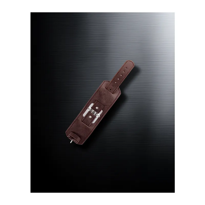 Apple Watch 42mm Nl17 Deri Kordon - Mürdüm