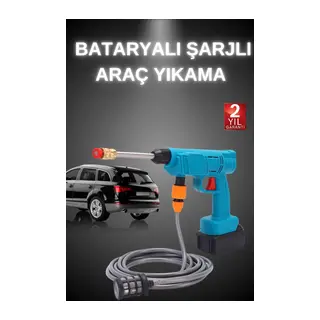 Şarjlı Ve Yüksek Basınçlı Oto Yıkama Makinesi Ve Sulama Tabancası Bahçe Yıkama Makinesi