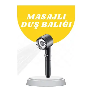 Yeni Nesil Masaj Etkili Duş Başlığı Su Basınçlı Tazyikli Özel