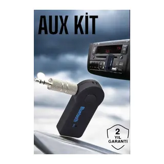 Tüm Araçlara Uyumlu Aux Car Bluetooth Kablosuz Araç Bağlantı Kiti