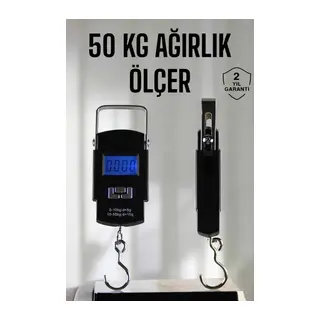 Ağırlık Ölçer 50 Kg El Terazisi El Kantarı Pilli Led Ekran
