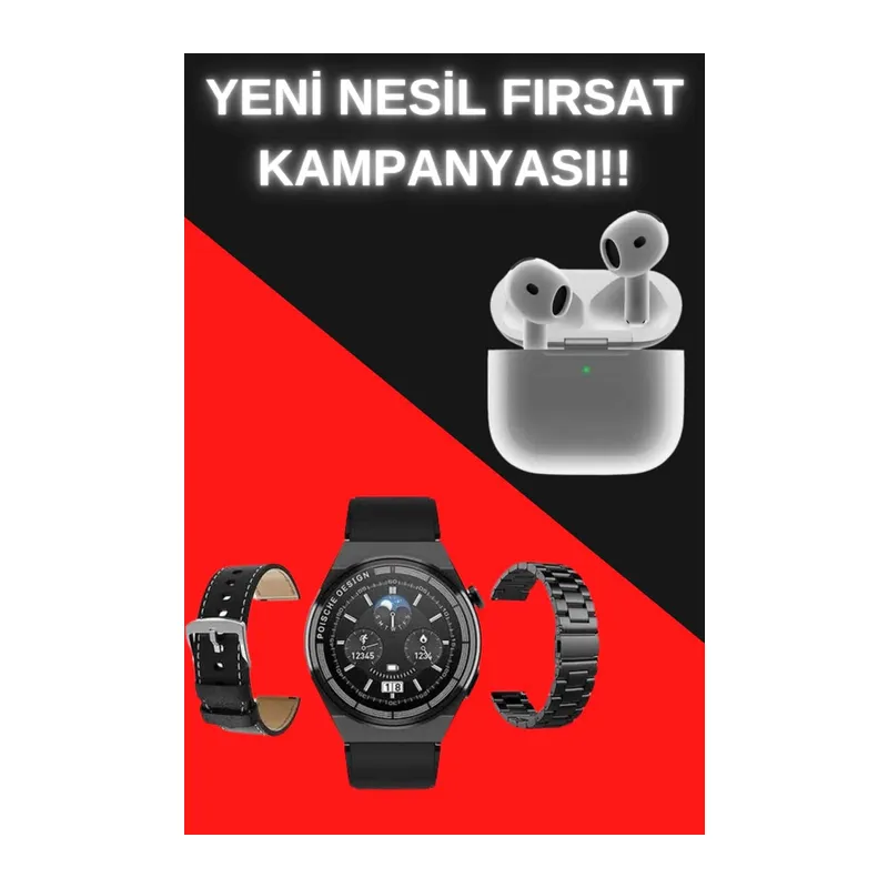 Akıllı Saat ve Kulaklık Seti Bildirim Görme Arama Cevaplama ANC Özelliği