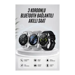 Akıllı Saat Amoled Ekran Bluetooth Bağlantılı Sesli Görüşme Nabız Ölçer
