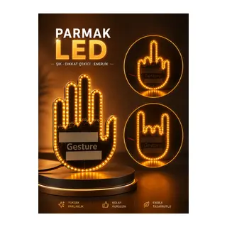 PARMAK LED AMBER RENKLİ IŞIK