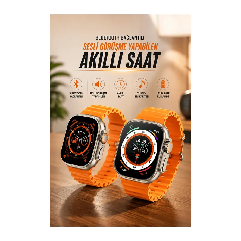 Yeni Nesil Ultra Akıllı Saat Adımsayar Uyku Takibi Nabız Sensörü