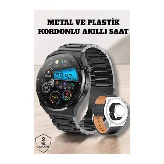 Akıllı Saat Sağlık ve Fitness Takibi Bluetooth Bağlantılı Dokunmatik Ekran