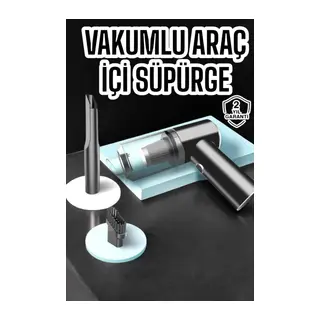 Araç İçi Süpürge Vakumlu Şarjlı Süpürge Filtreli