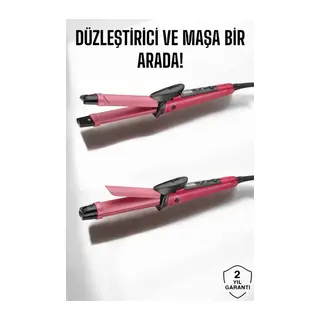 Saç Düzleştirici Ve Maşa İkili Saç Şekillendirici