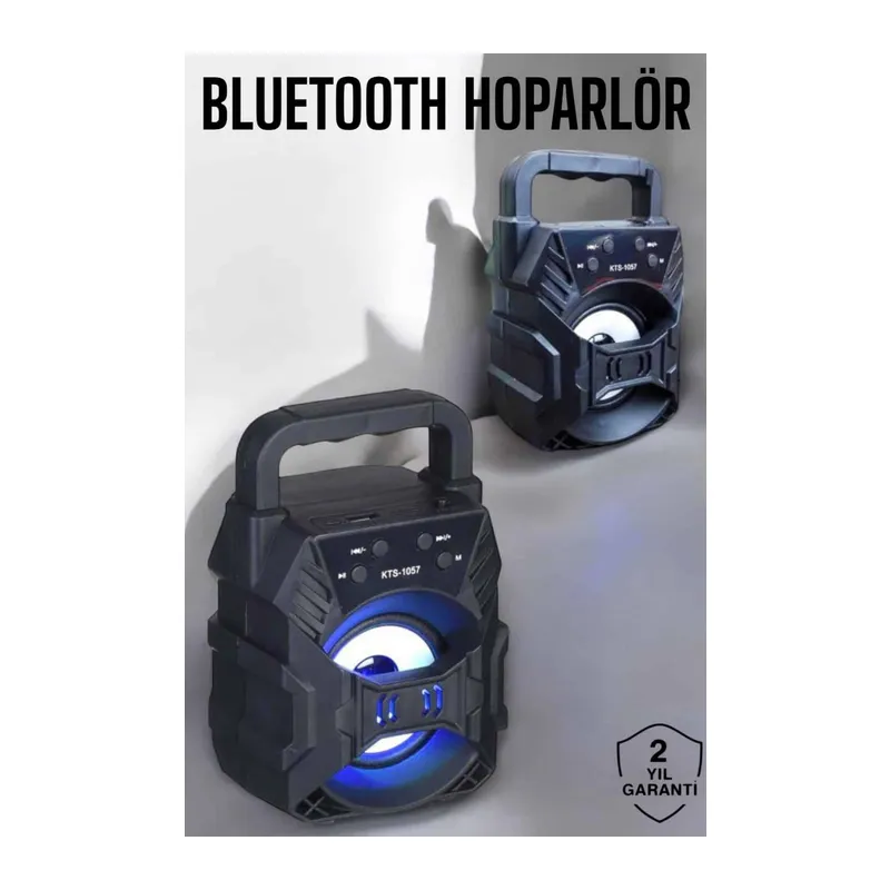 Taşınabilir Bluetooth Hoparlör Led Işıklı Uzun Pil Ömrü